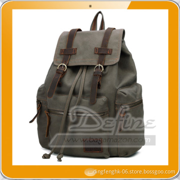 Vintage Canvas Backpack Outdoor Hiking Travel Rucksack